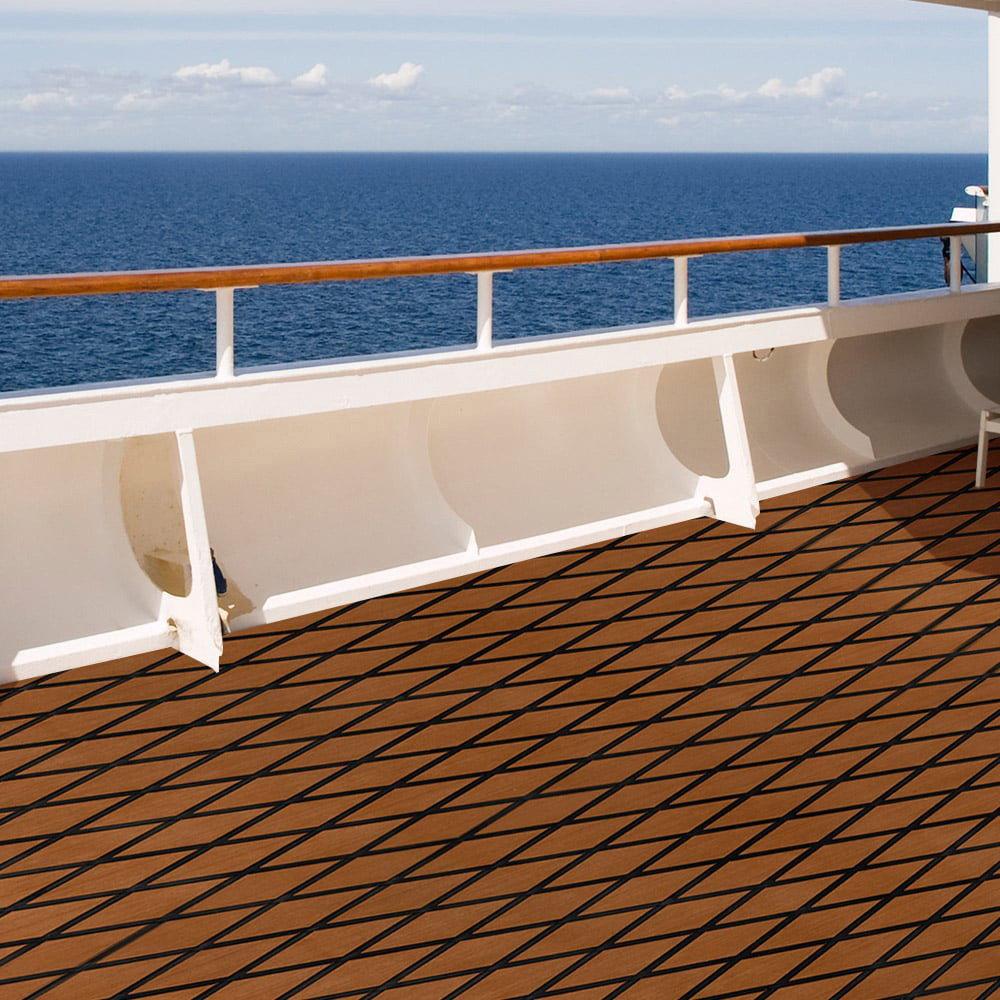 Costway Brown Waterproof Boat Decking Sheet Image 2