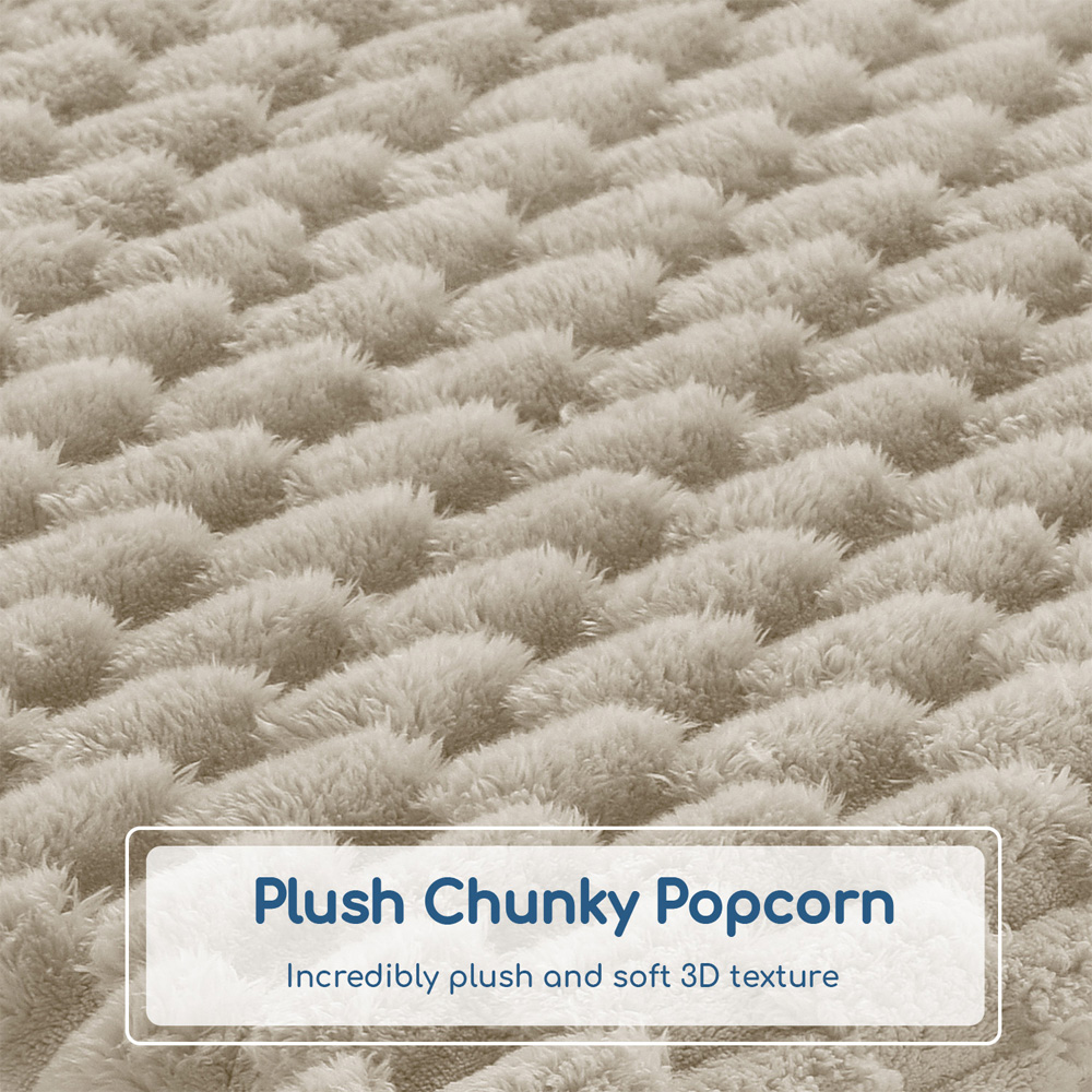 Velosso Beige Chunky Popcorn Back Pillow 65 x 55cm Image 4