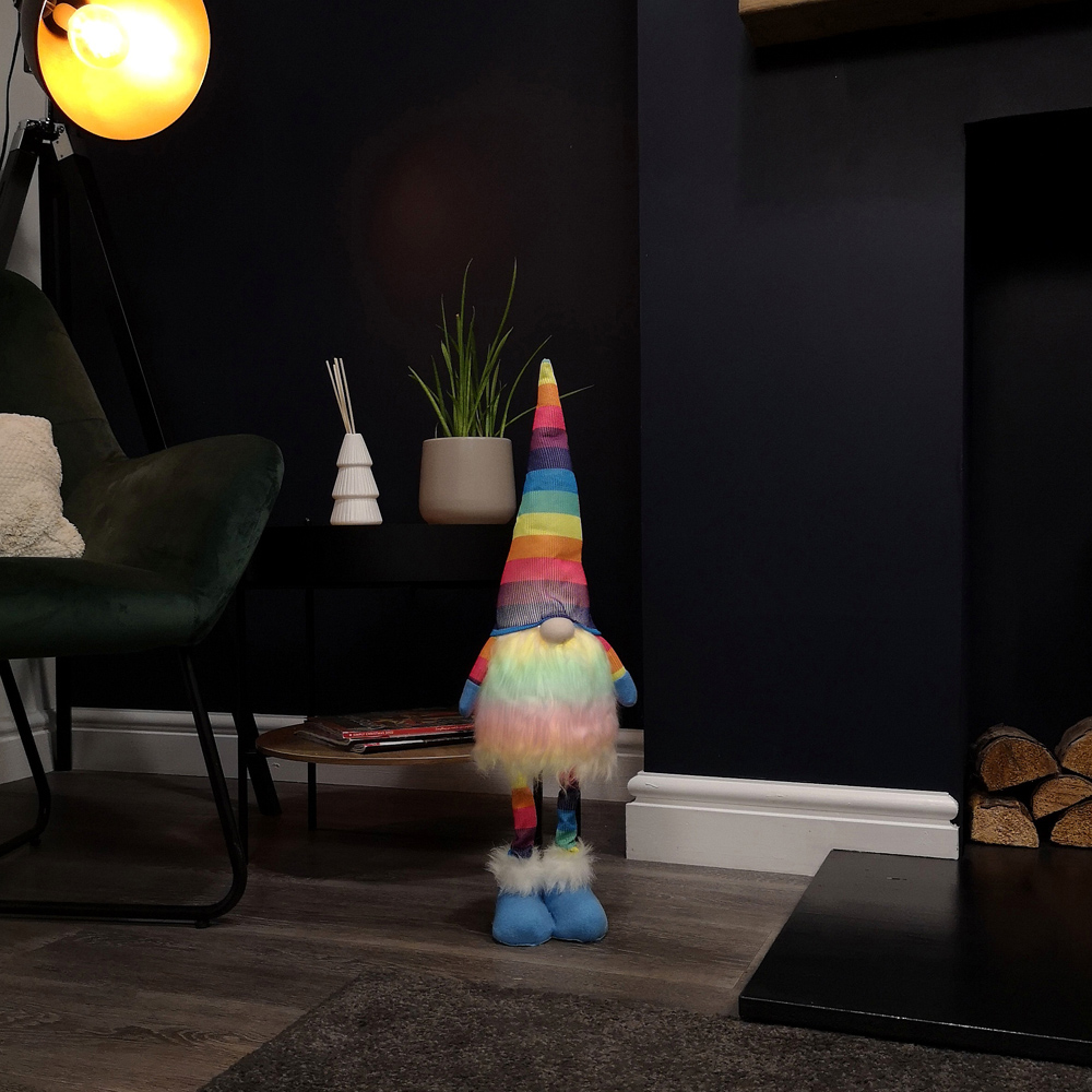 Samuel Alexander Rainbow Light Up Gonk Christmas Decoration 60cm Image 6
