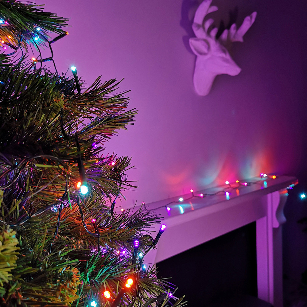 Samuel Alexander 24 Rainbow LED Battery Operated Christmas String Light Image 4
