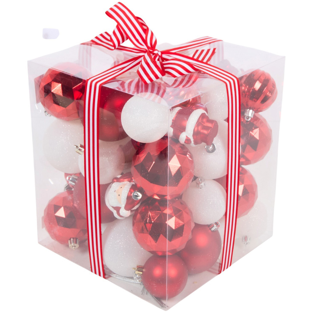 Pack of 50 Candy Cane Carnival Baubles Image 2