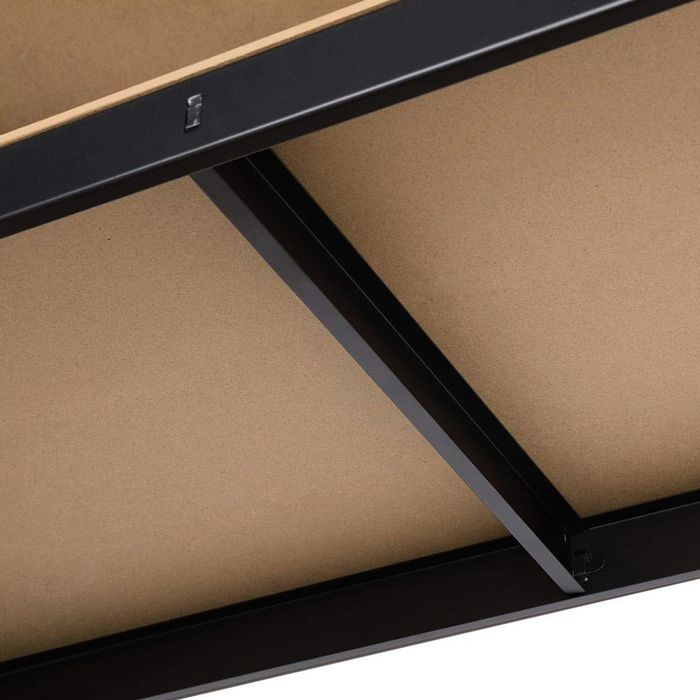 AMOS 5 Tier Black Powder Coated Steel Shelving Unit Image 4