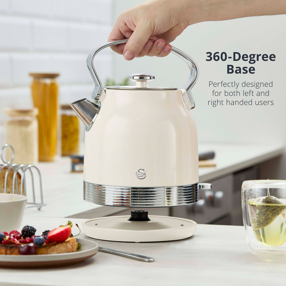 Swan Retro Revive Cream Rapid Boil 1.7L Traditional Kettle Image 6