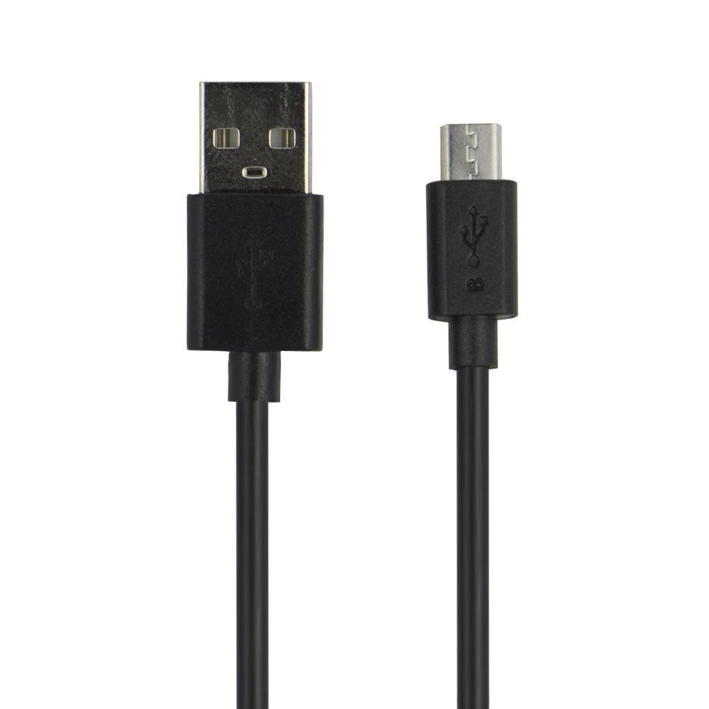 Wilko 1m Black Micro USB Cable Image 2