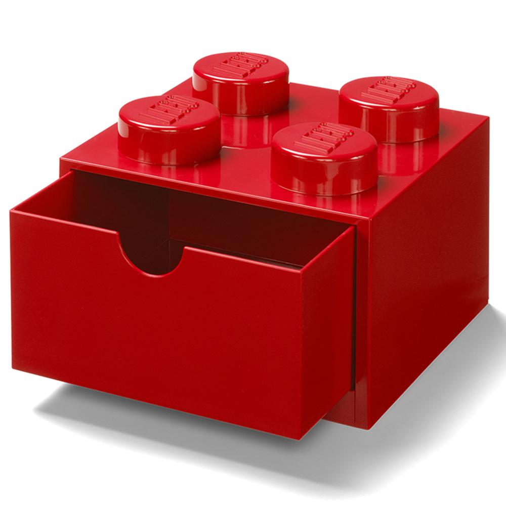 LEGO 3 Piece Blue and Red Desk Drawer Set Image 4