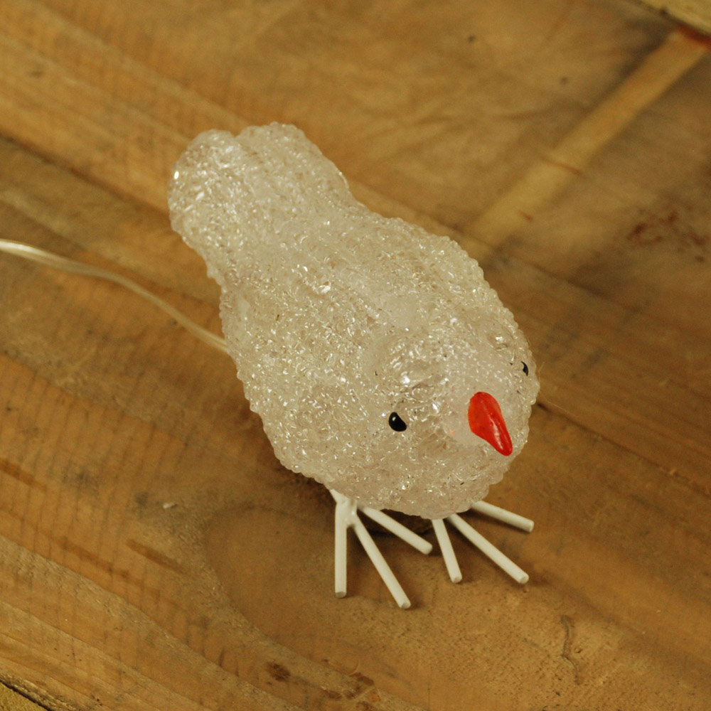 Samuel Alexander Acrylic Birds LED Outdoor Christmas Decoration 16cm 5 Pack Image 3