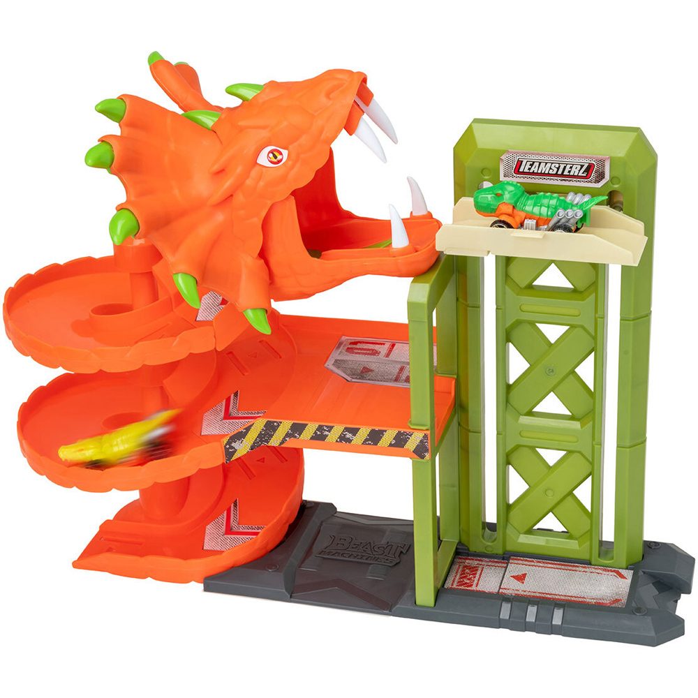 Teamsterz Snake Pit Garage with 2 Cars - Orange Image 7