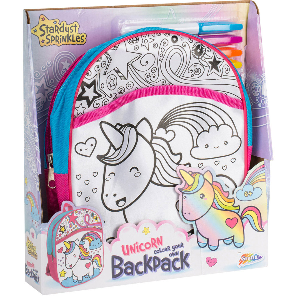 Grafix Colour Your Own Unicorn Backpack Image