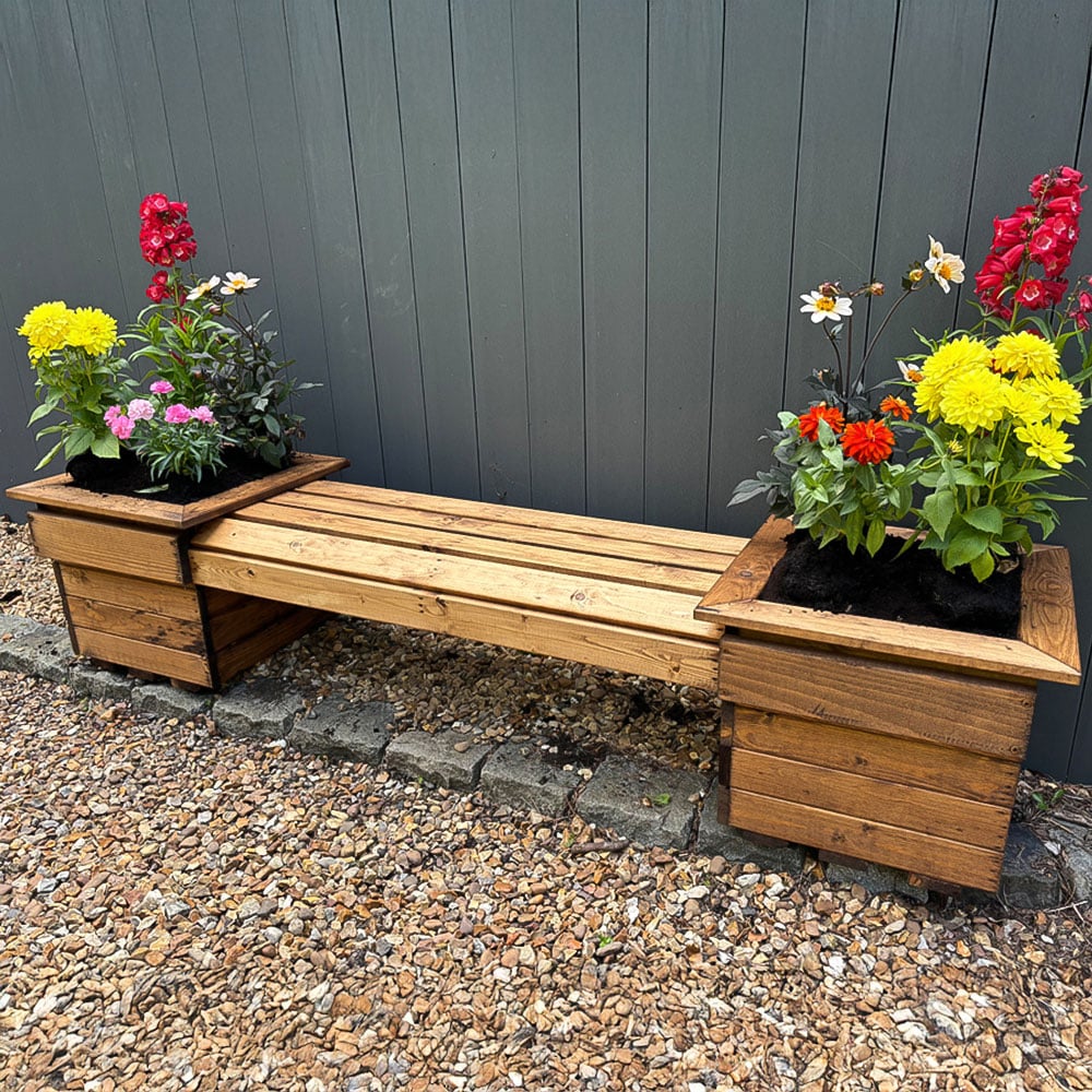 Charles Taylor Knights 2 Seater Planter Bench Image 1