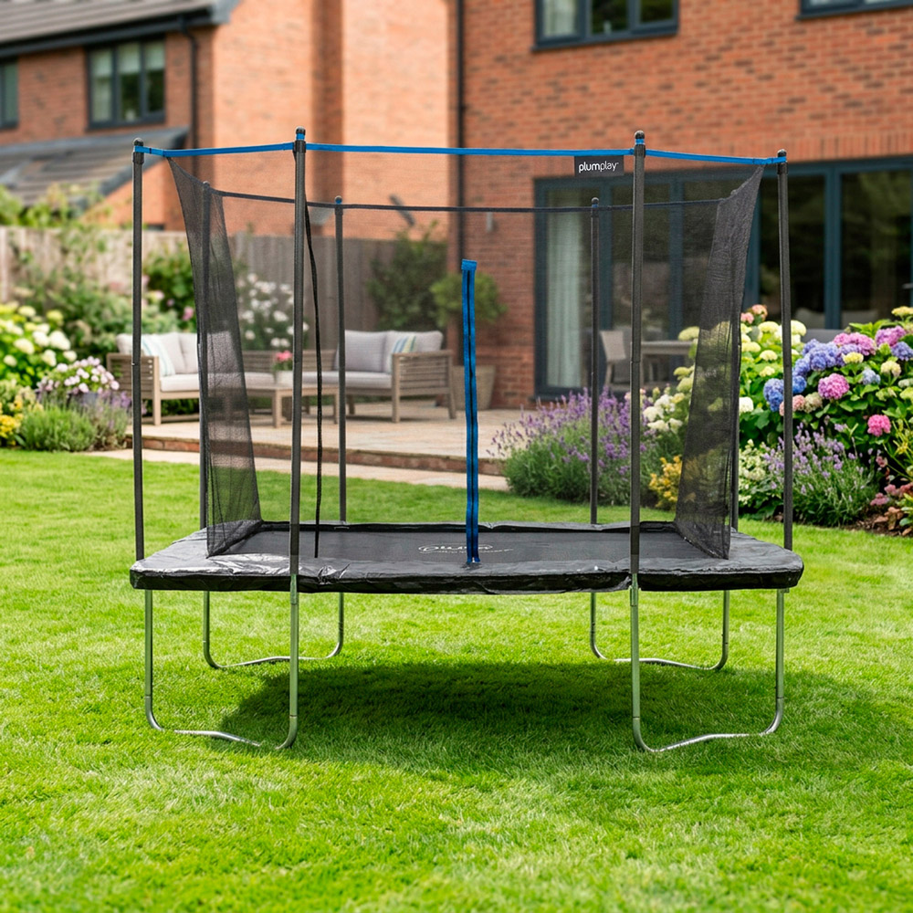 Plum Play 10 x 8ft Rectangular Springsafe Trampoline and Enclosure Image 2
