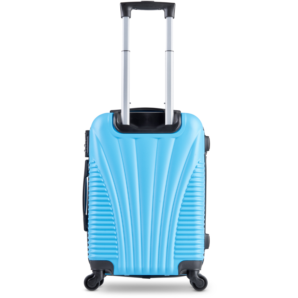 SA Products Sky Blue Hardshell Airline Approved Cabin Suitcase Image 2