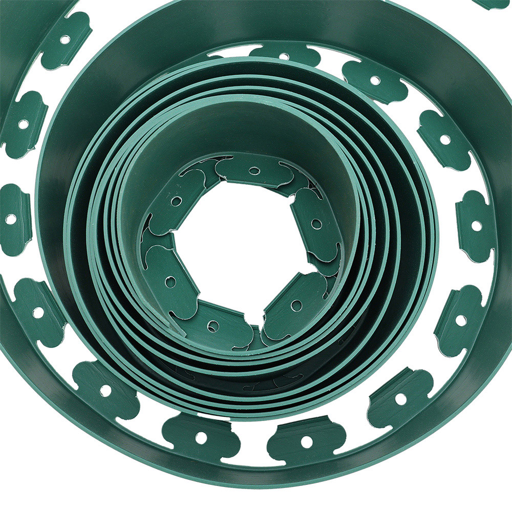 Living and Home 32ft x 5cm Green L Shaped No Dig Lawn Edging Image 4