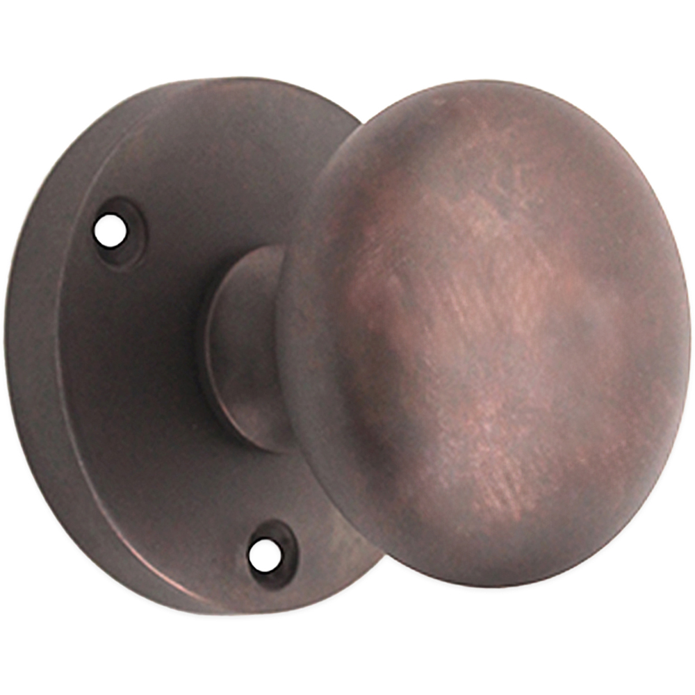 Spira Brass Aged Bronze Victorian Mortice Door Knob 2 Pack Image 3
