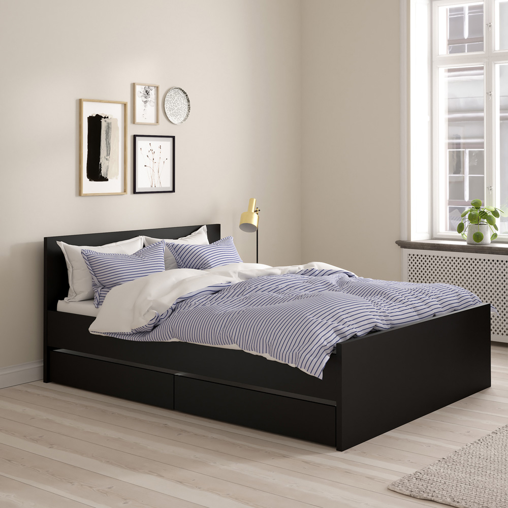 Florence Matt Black Underbed Drawer Set of 2 Image 5