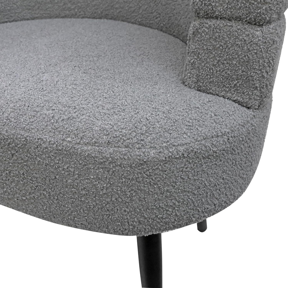 Alivio Grey Sherpa Sofa Chair Image 5