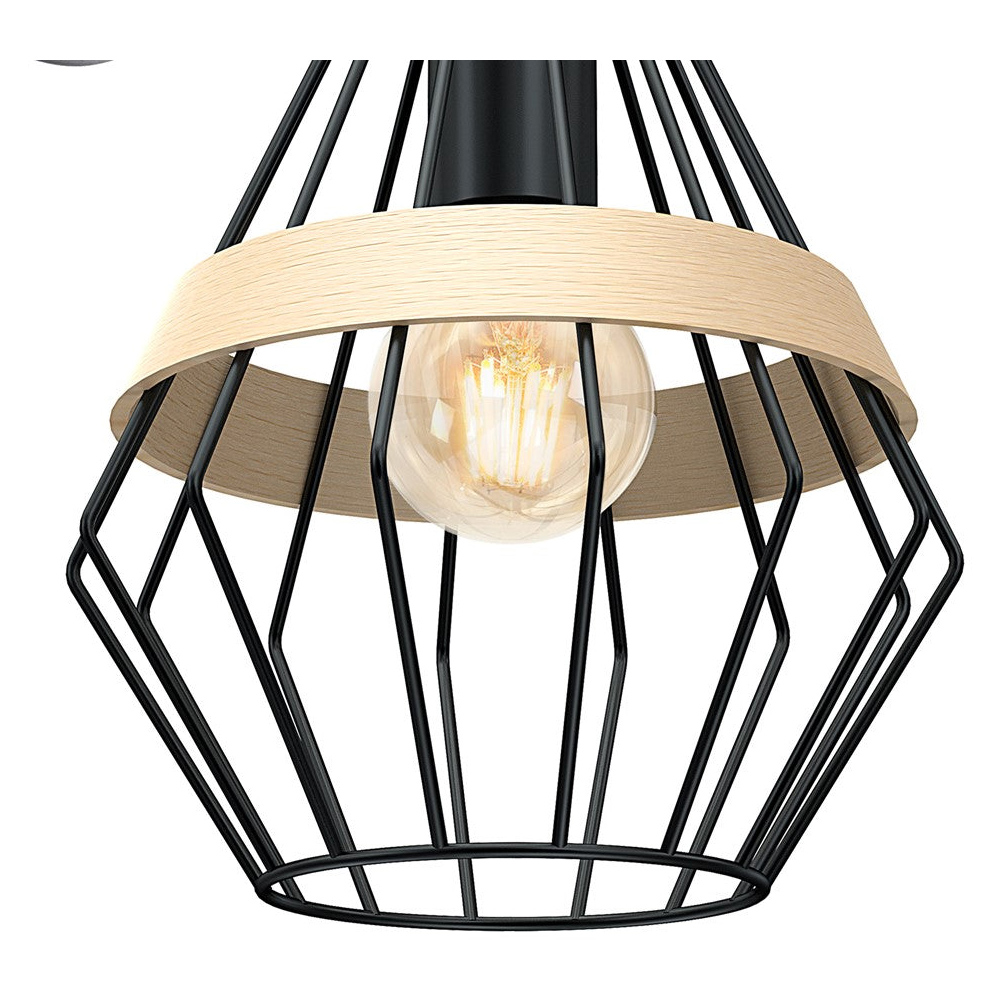 Milagro Cliff Black Wall Lamp 230V Image 3