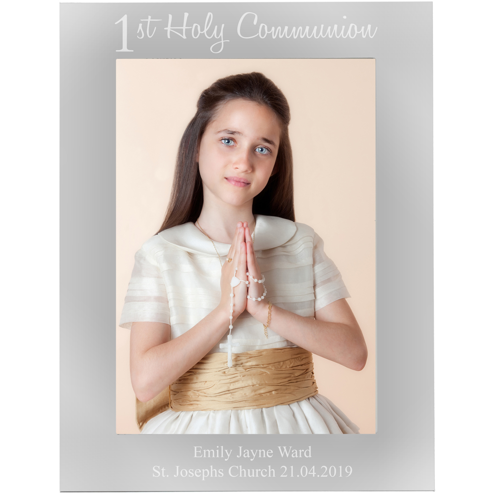 Personalised Memento Personalised First Holy Communion Photo Frame5 x 7 inch Image 1