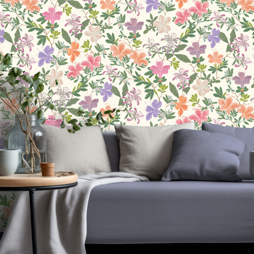 RHS Springtime Serenade Cream Wallpaper Image 4