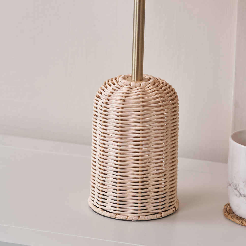 Pacific Lifestyle Hali Rattan Shade and Base Table Lamp Image 3