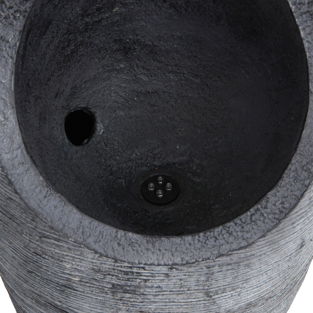 Living and Home LED Solar Powered Imitation Rock Outdoor Waterfall Fountain Image 4