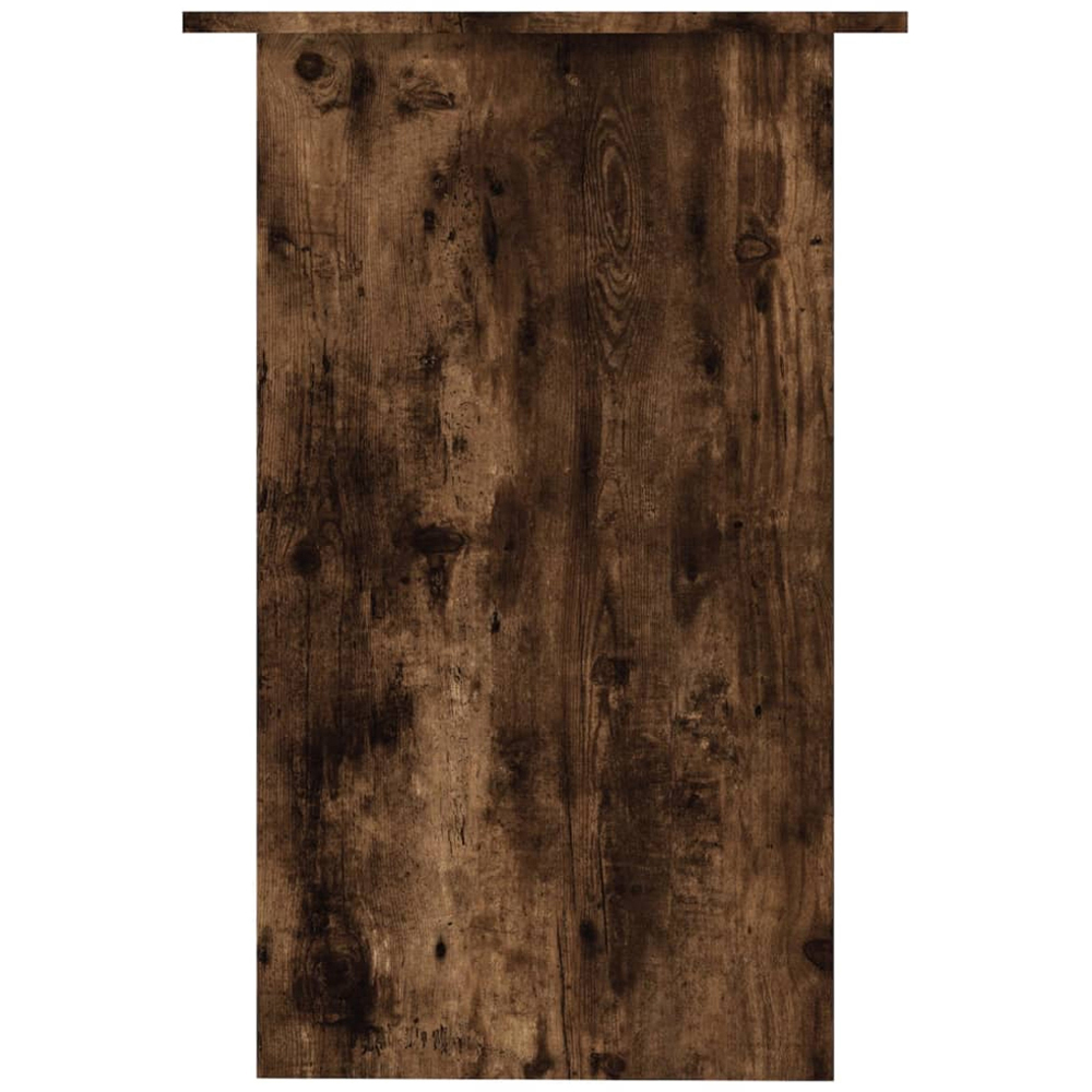 vidaXL Single Shelf Office Desk Smoked Oak Image 4