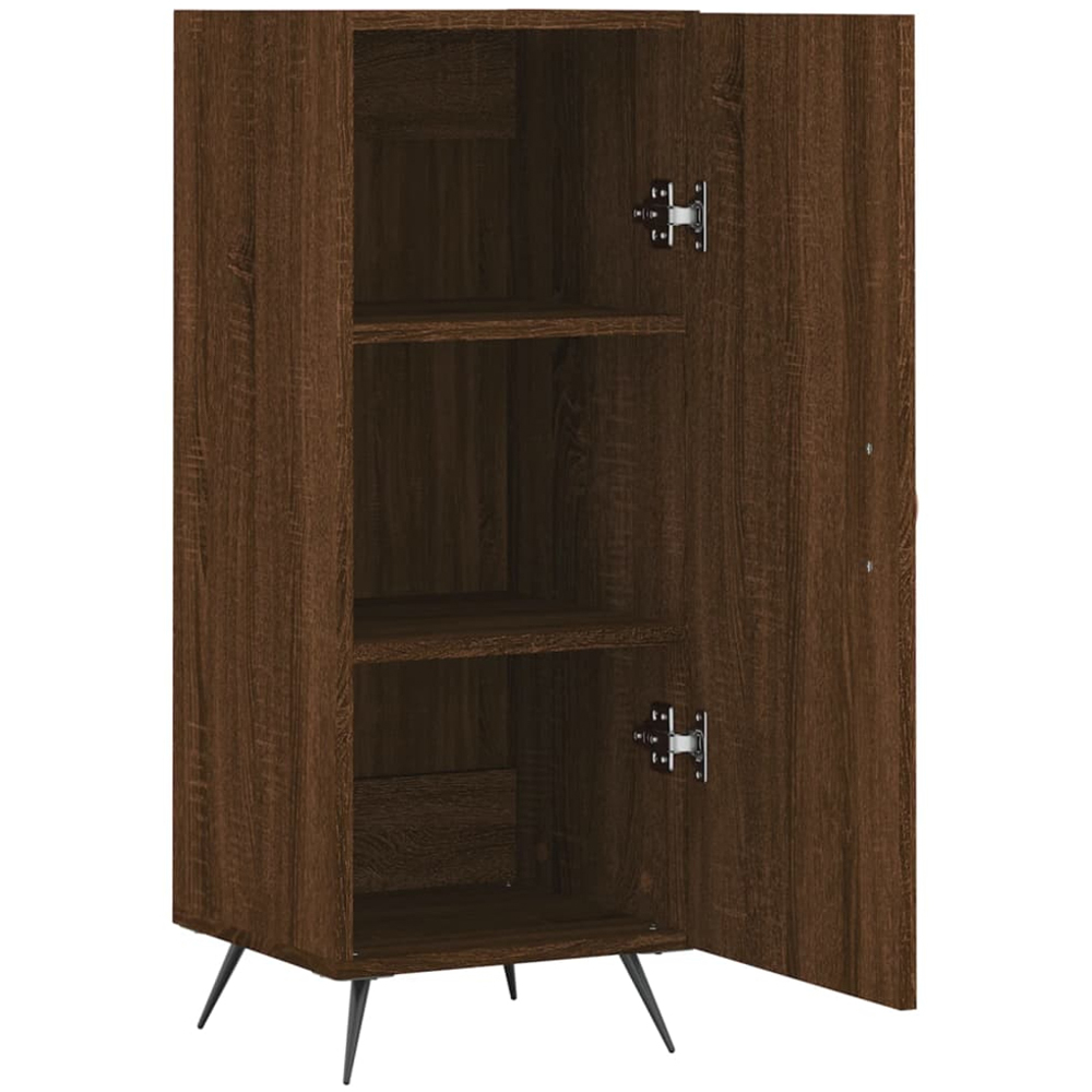vidaXL Single Door Brown Oak Sideboard Image 5
