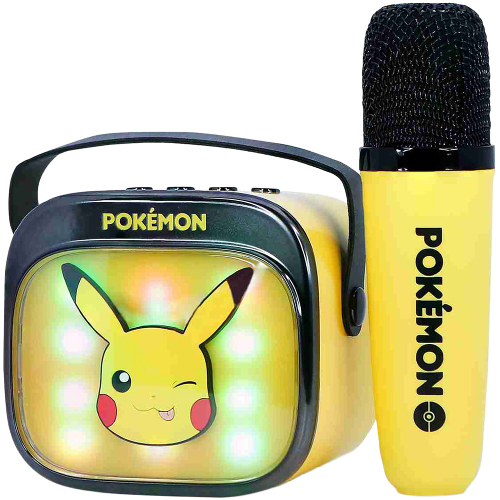 OTL Pikachu PopSing LED Light-Up Wireless Karaoke Speaker and Microphone Image 1