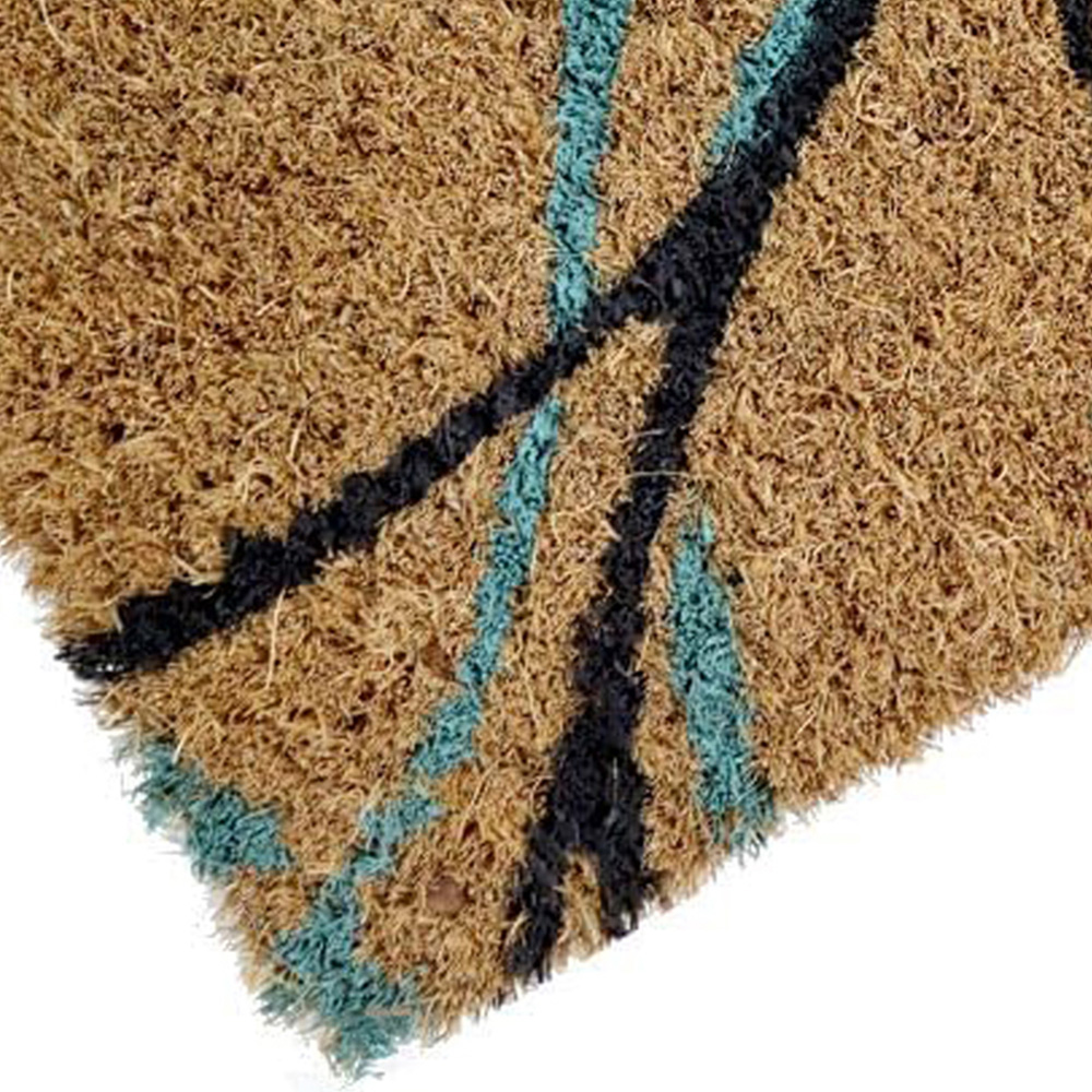 Coco & Coir Shadow leaves Coir Door Mat 40 x 60cm Image 5