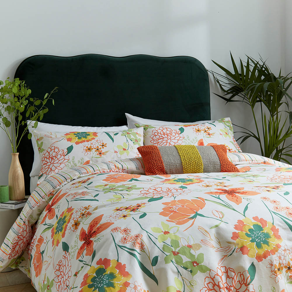 Helena Springfield Bella Super King Size Mango Duvet Set Image 4