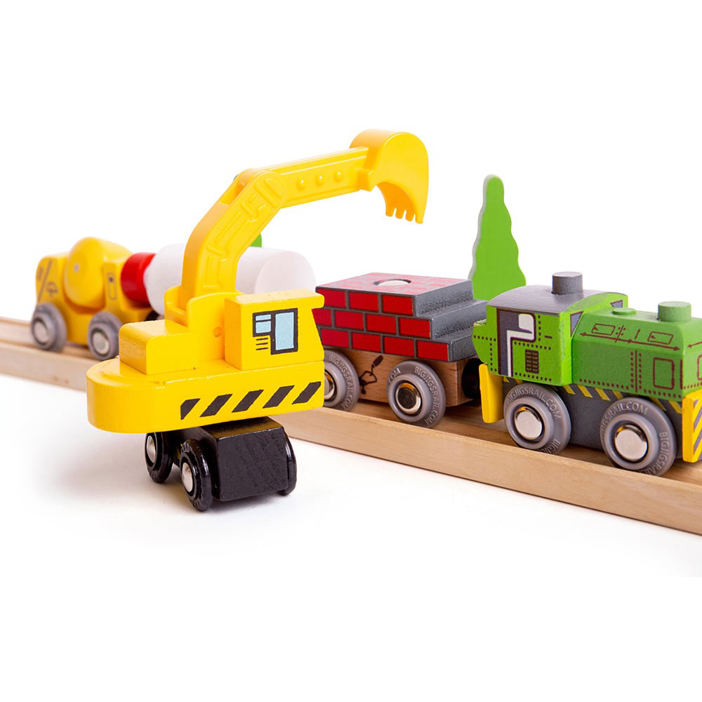BigJigs Toys Rail Site Vehicles Image 3