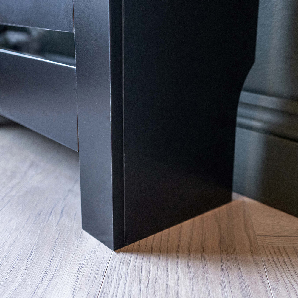 Portland 2 Drawer Black Radiator Cover Medium Image 3