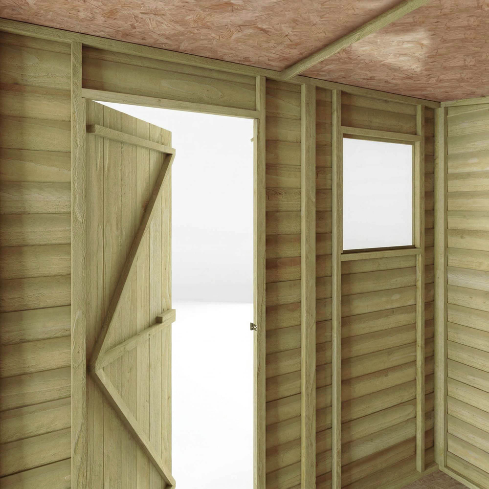 Mercia 7 x 5ft Overlap Pent Shed Image 7