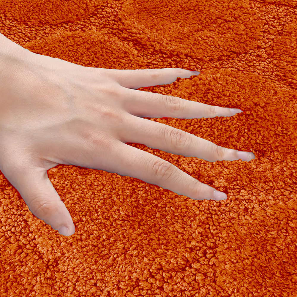 Velosso Cobla Orange Bath Mat Set Image 4