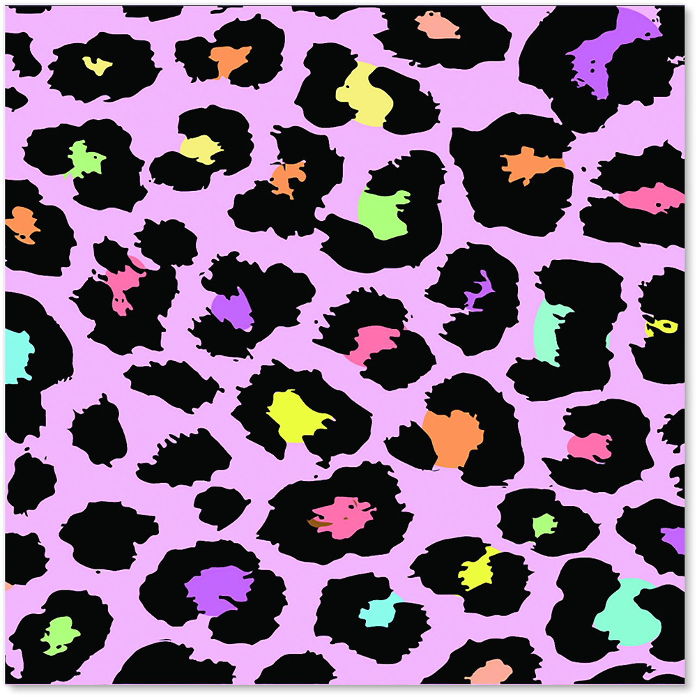 Warren Reed Designer Pink Leopard Print Glass Kitchen Splashback 60 x 60cm Image 2