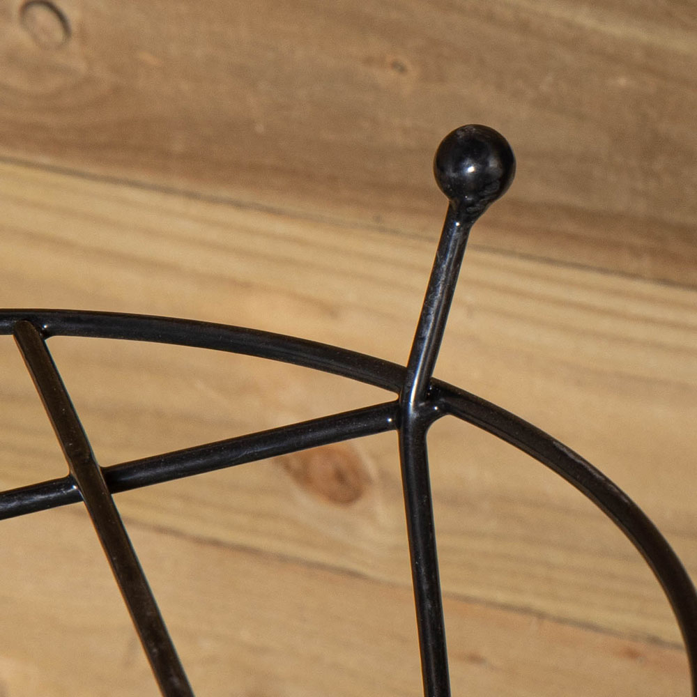 Tom Chambers Cottage Black Metal Steel Herbaceous Plant Support 80 x 45cm Image 6