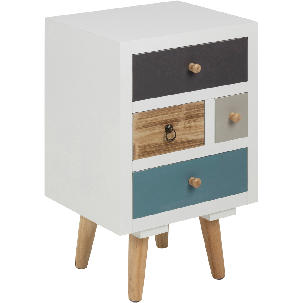 Florence Thais 4 Drawer White Chest of Drawers Image 2