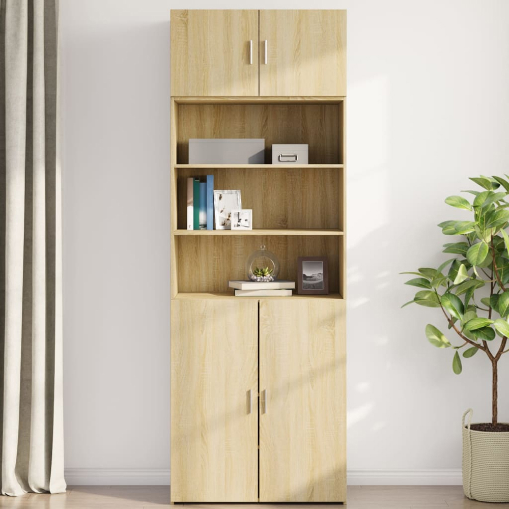 vidaXL 2 Door Sonoma Oak Wall Mounted Cabinet Image 3