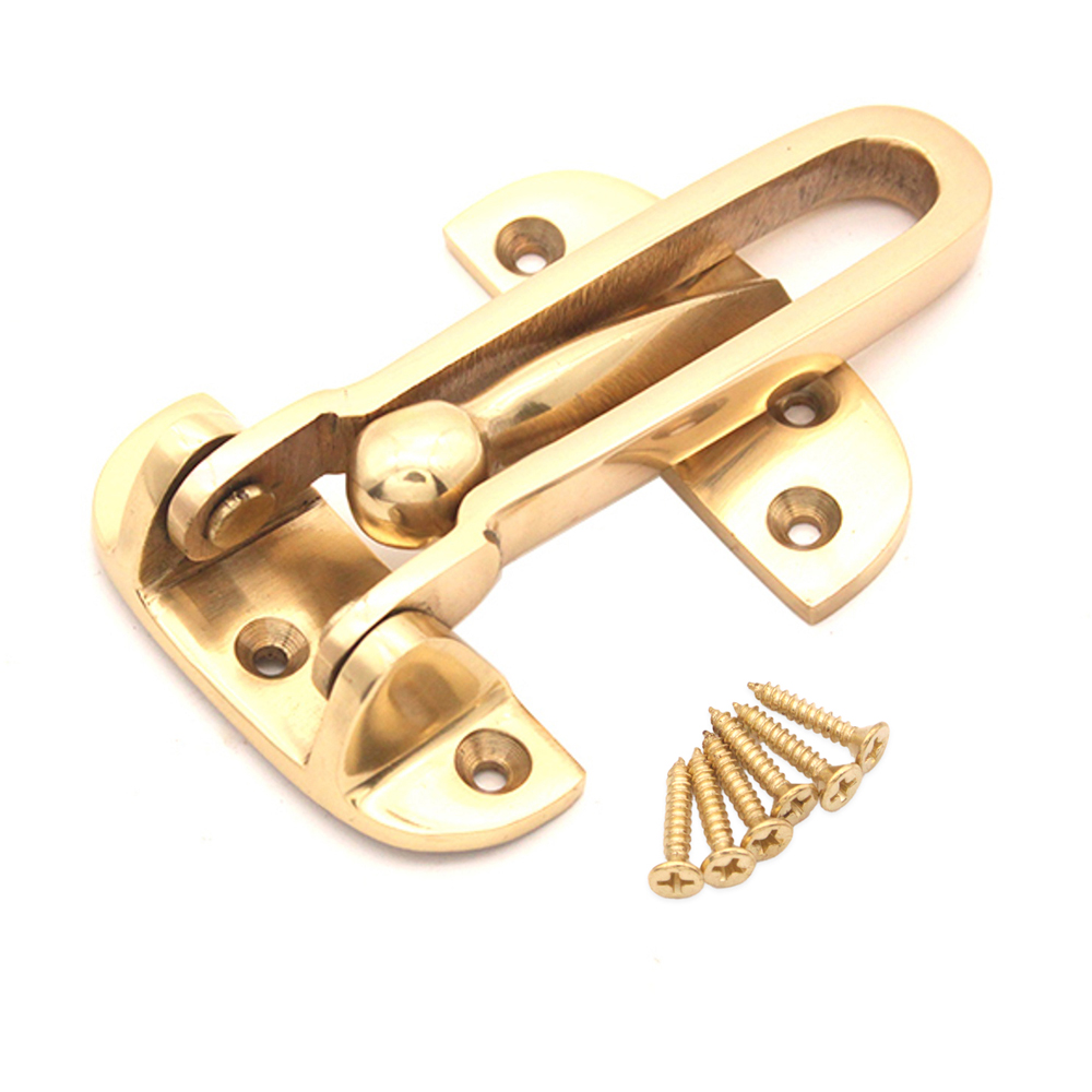 Spira Brass Polished Brass Door Guard Image 4
