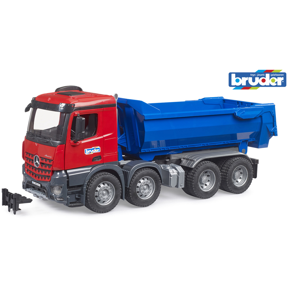 Bruder Kids MB Arocs Halfpipe Dump Truck Playset Model Image 7