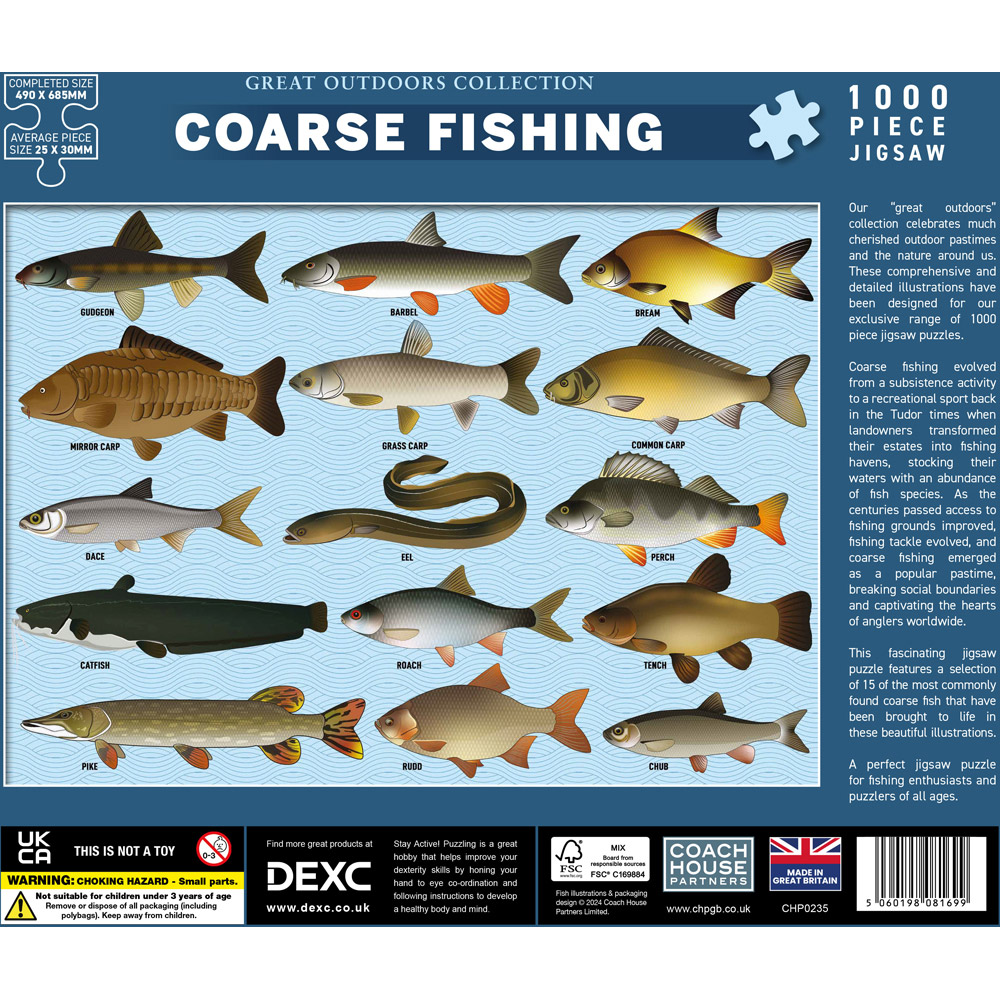 Coarse Fishing 1000 Piece Jigsaw Puzzle Image 2