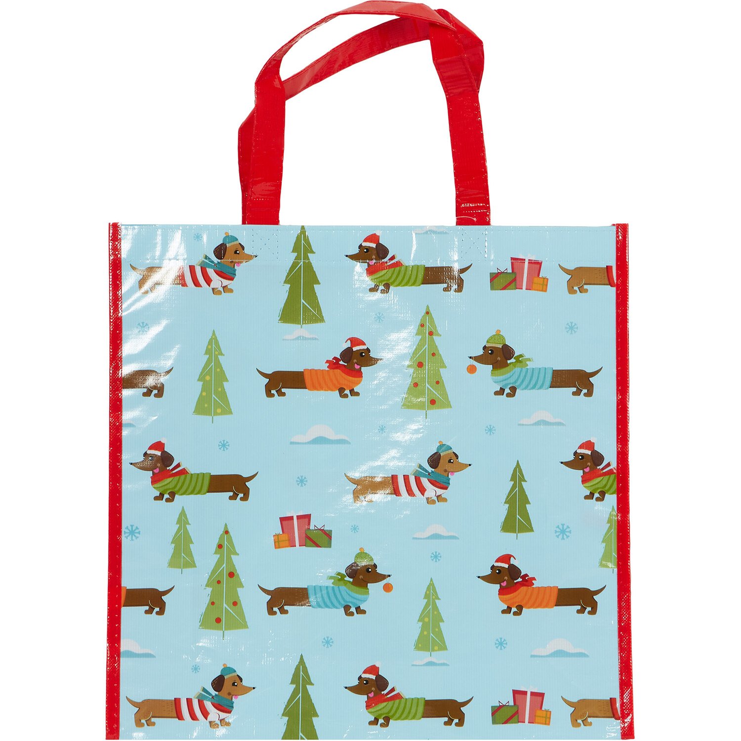Dachshund Through The Snow Shopper Bag Image 1