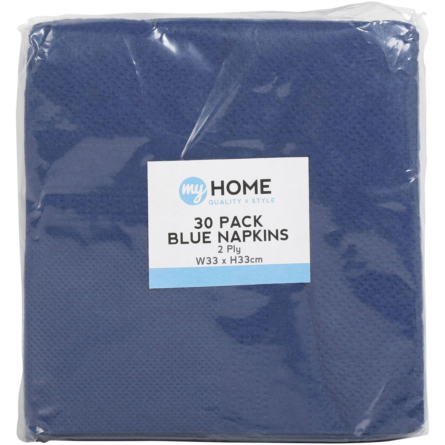 Pack of My Home Napkins - Blue Image 1