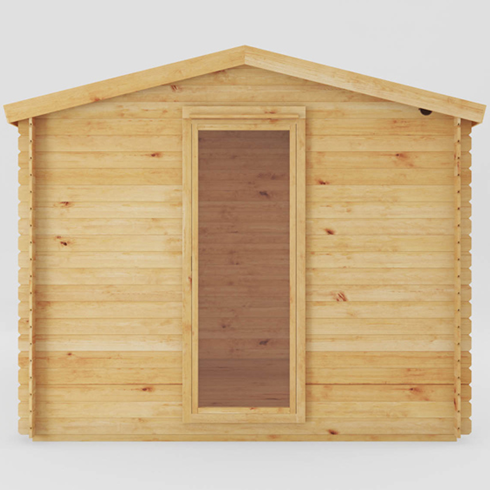 Mercia 11.4 x 9.8ft Wooden Reverse Apex Log Cabin Image 4