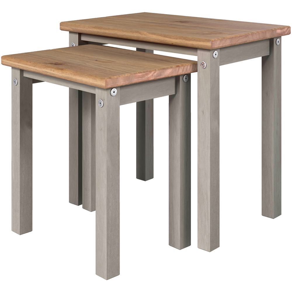 Core Products Corona Linea Grey Nested Tables Set of 2 Image 4