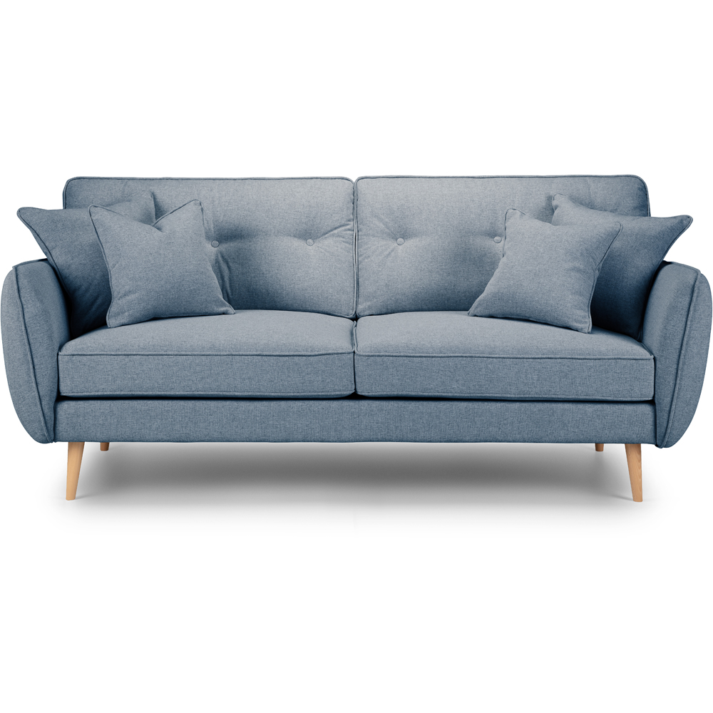 Opry Faro 3 Seater Button Back Denim Sofa Image 3