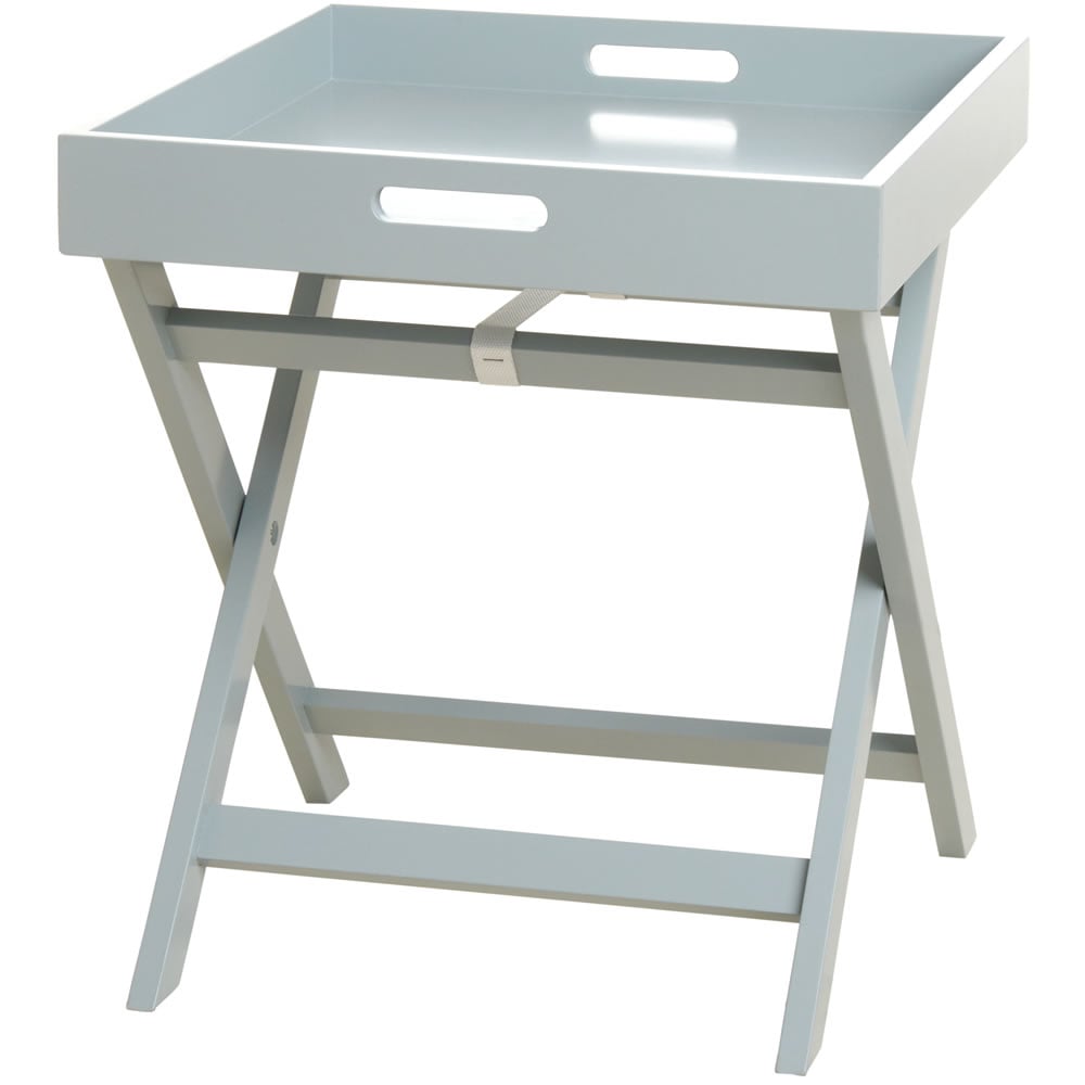Wilko Foldable Grey Butlers Table Image 1