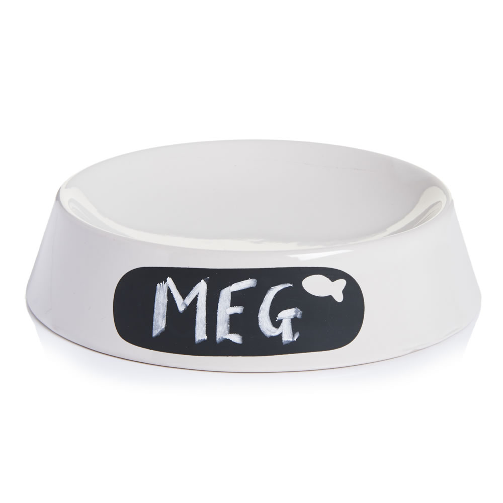 Wilko Chalkboard Cat Bowl Wilko