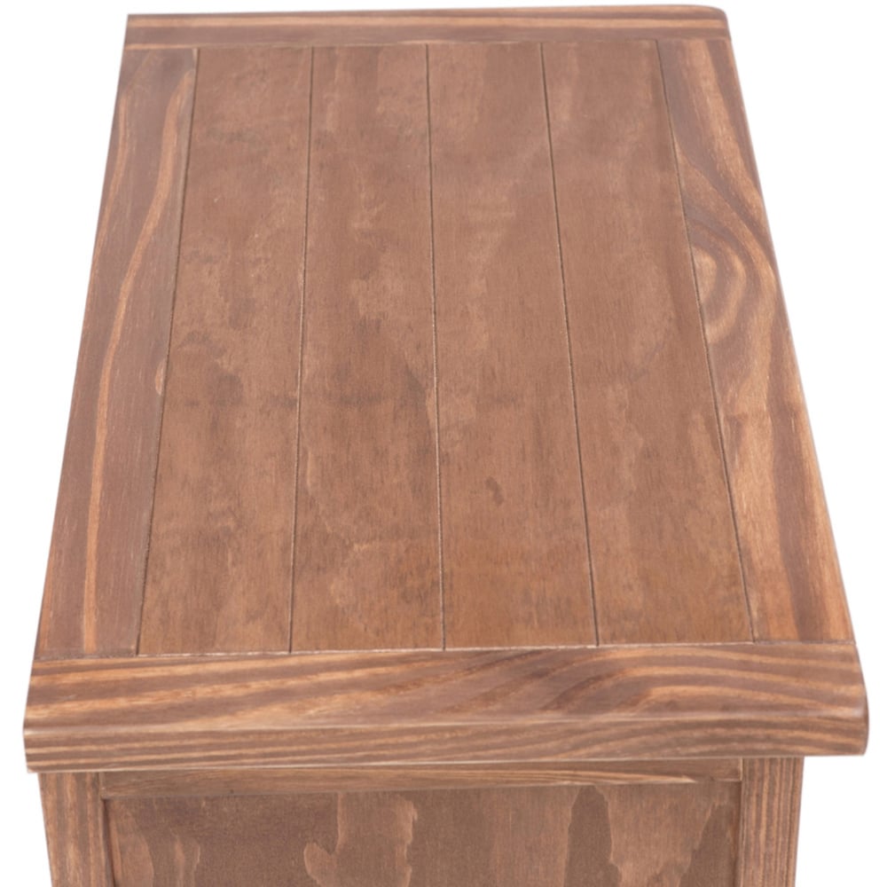 Tirolo 4 Drawer Light Brown Chest of Drawers with Brass Cup Handles Image 6