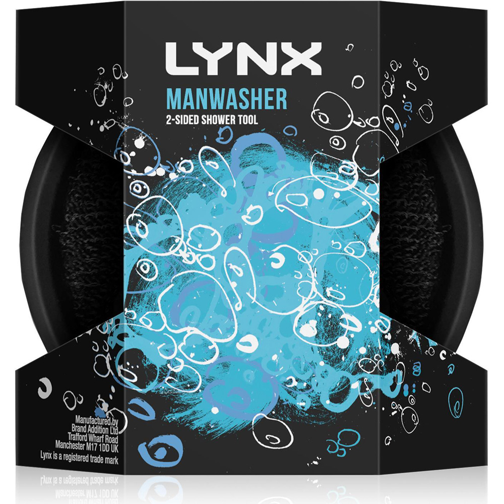 Lynx Jungle Fresh Shower Gel with Manwasher 2-Sided Shower Tool 225ml 3 Pack Image 4