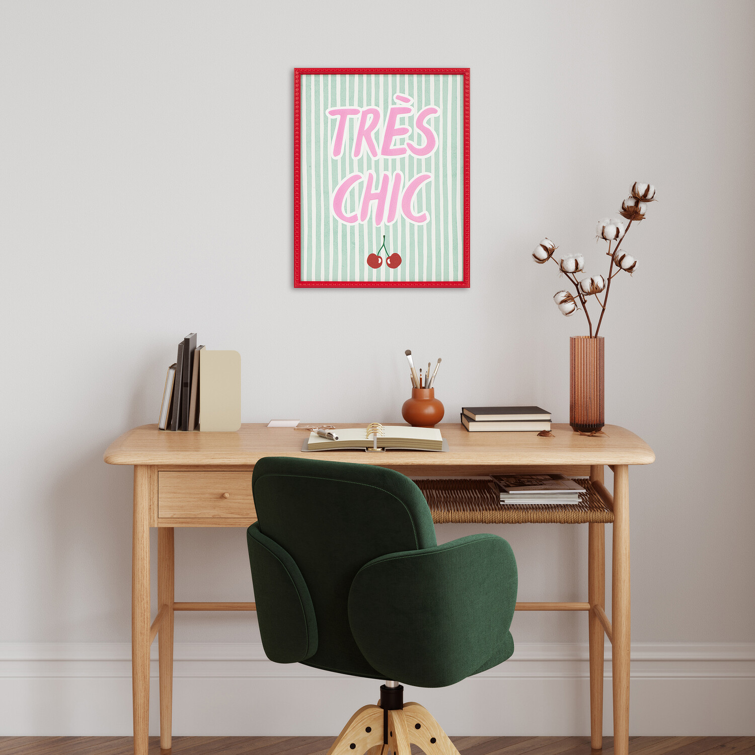 Eclectic Quotes Striped Framed Art Image 3